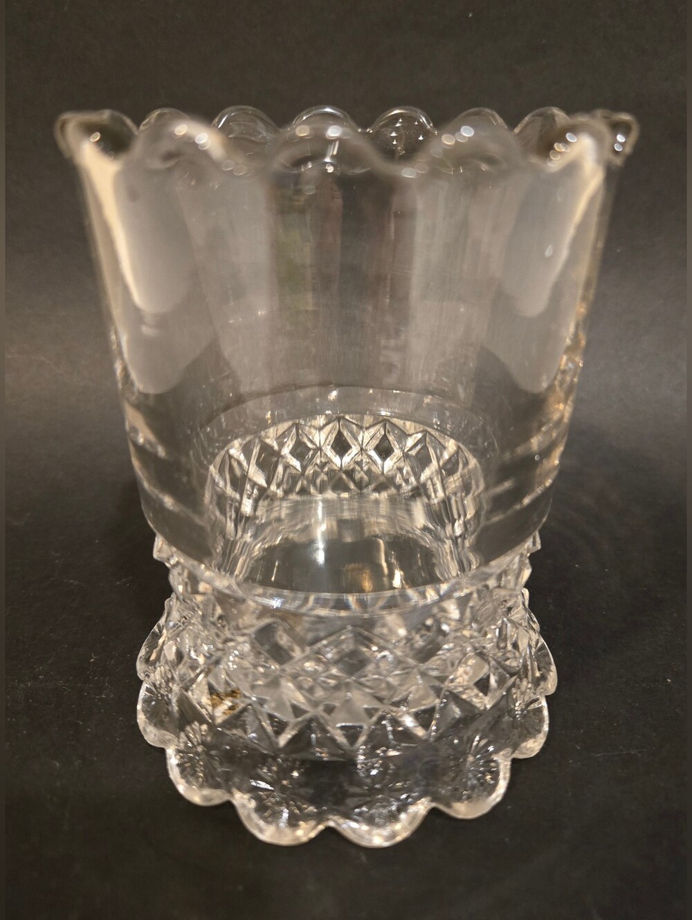 Vintage National Glass Company Clear Glass Celery Dish